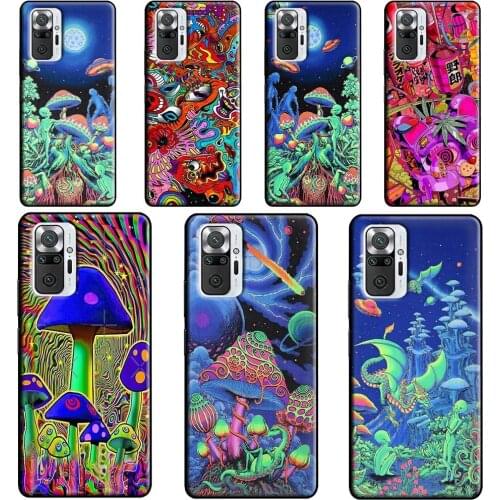 Psychedelic Trippy Visuals Colours Case For Xiaomi Redmi 9 9T 9C 8A 9A K40 Phone Cover For Redmi Note 10 9 Pro Note 8 8T 9S