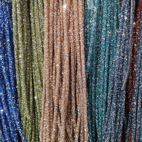 CJSIR 1 Yard Multicolor Rhinestone Crystal Chain for Clothing Shoes Wedding Dress Bridal DIY Crafts Supplies Weding Accessories
