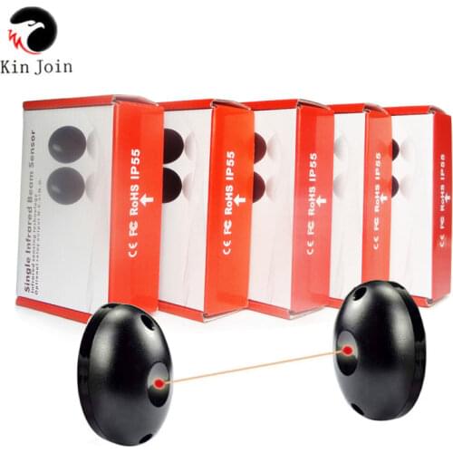 KINJOIN 5Pair/Lots 24V/12VAC/DC Safety Wired Photocell Infrared Single Beam Sensor For Automatic Doors And Gate Garage Openers