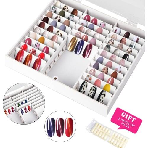 Professional Nail Gel Polish Color Display Box Nail Polish Holder Gel Polish Nail Display Case Box Nail Art Accessories