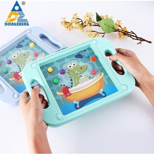 Kids Educational Toys For Children Baby Puzzle 3D Montessori Maze Balance Games Toys For Toddlers 2-4 Years Anime Cartoon Cards