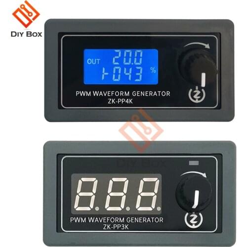 PP3K PP4K Digital Display PWM Pulse Generator LED Motor Speed Dimming Controller for Adjustable Motor Light Speed Control