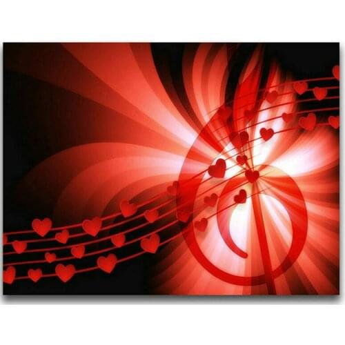 2020 round Diamond Painting music icon flower Full square Rhinestone of Picture pastes Diamond mosaic Valentines Day giftZP-759