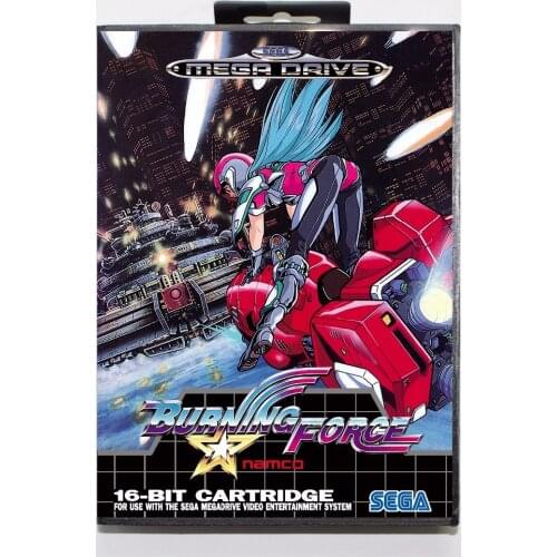 Burning Force Game Cartridge 16 bit MD Game Card With Retail Box For Sega Mega Drive For Genesis
