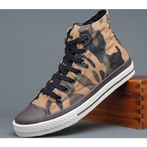 Men Casual Shoes Mens Sneakers Breathable High Top Canvas Shoes Men School Outdoor Travel Shoes 2021Fashion Vulcanized Shoes