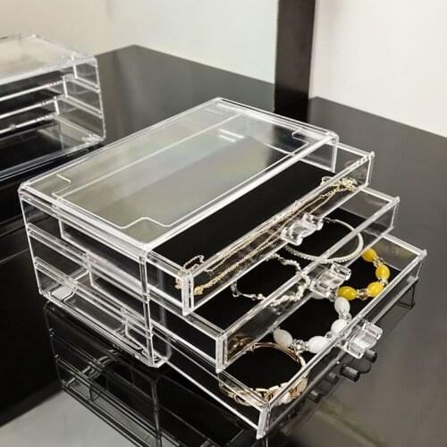 Storage Case Multi-Function Desktop Sundry Makeup Organizer Cosmetics Drawer Jewelry Storage Box Container Lipstick Holder