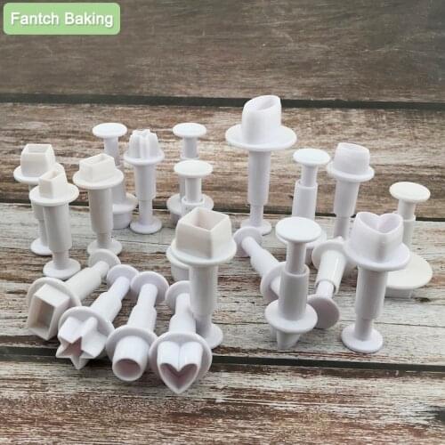 Love Hemisphere Square Plastic Plunger Cutter Fondant Cake Mold Cupcake Cookie Pastry Chocolate Biscuit Decoration Baking Tool
