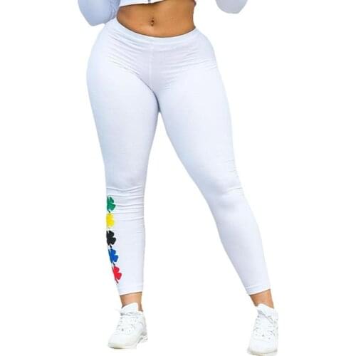 Flower Print Yoga Leggings Sports Pants Women Push Up Fitness Trousers Femme Workout Pants Energy Seamless Leggings