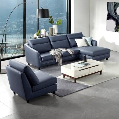Home furnishing modern simple cloth sofa washable Technology cloth Italian light luxury living room furniture combination 1609