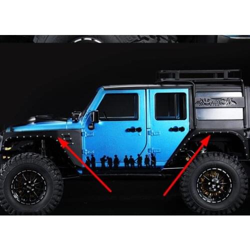 Modified upgrade fender flares Fits Hraxxas T4 TRX-4 DEFENDER LAND ROVER ROCK CRALWER 1/10 RC D90 scx10 II Cherokee AX90046