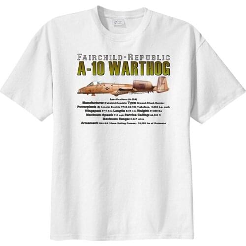 MenS Fairchild-Republic A-10 Warthog Short Sleeve T-Shirt 2019 Men T Shirt Fashion Cool Summer T Shirt