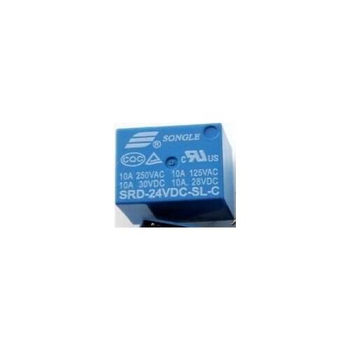15pcs Relay SRD-05VDC-SL-A SRD-12VDC-SL-A SRD-24VDC-SL-A SRD-48VDC-SL-A 250V 10A relay 4 pin relay 5V/12V/24V/48VDC relay