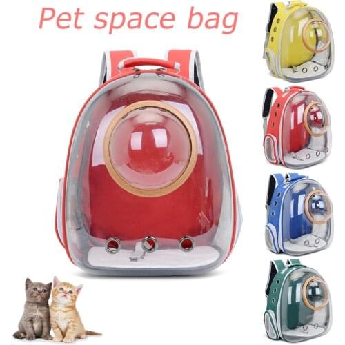 Pet Dog Cat Bag Travel Cat Carrier Pet Double Shoulder Carrier Bag Space Capsule Cat Backpack For Bag Small Pet Handbag Carry