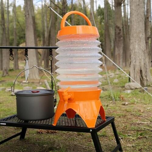 With Faucet Useful Outdoor Collapsible Water Bag Lightweight Foldable Water Bucket Eco-friendly for Outdoor