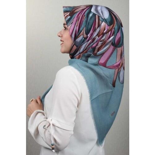 ERİPEK PATTERNED LINEN FLAMLI SCARF-PATTERN-13-RENK-18