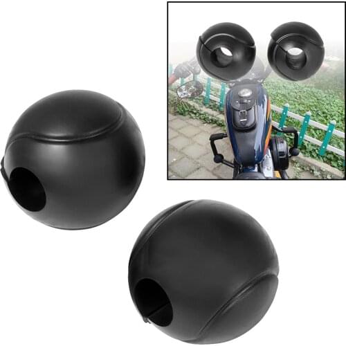 Universal 2x Motorcycle Guard Bumper Protective Block Crash Bar Protector Anti-fall Block Decor