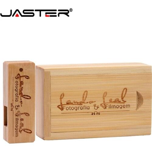 JASTER USB 2.0 USB Flash Drive Wooden Square Army Knife Custom Logo Pendrive 128GB 64GB 32GB 16GB 4GB Wedding Gift Memory Stick