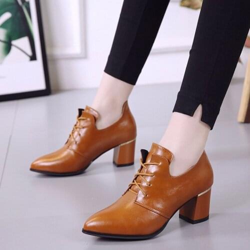 2020 hot sale spring/autumn female shoe Shoes Woman heel thin heels waterproof fashion pumps high heels pointed toe U14-80