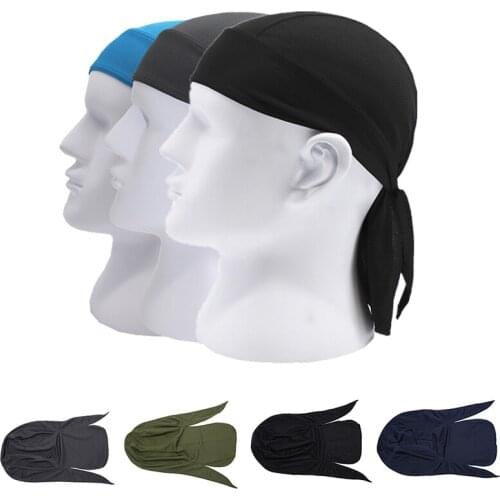 1pc Quick Dry Pure Cycling Cap Head Scarf Summer Men Running Riding Bandana Headscarf Ciclismo Pirate Hat Hood Headband