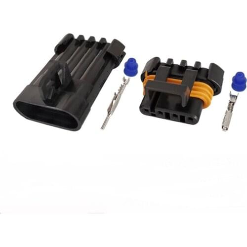 100 Sets 4 Pin 12162144 12162102 Oxygen Sensor Plug O2 Socket Automotive Connector For DLX Haima Series