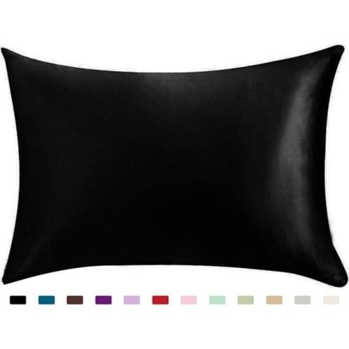 100% Silky Satin Hair Beauty Pillowcase, Standard/Queen 1PC