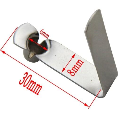 3000 Pieces 6mm Single Hollow Button Clips Kayak Paddle Snap Spring Clip Tent Pole Clips