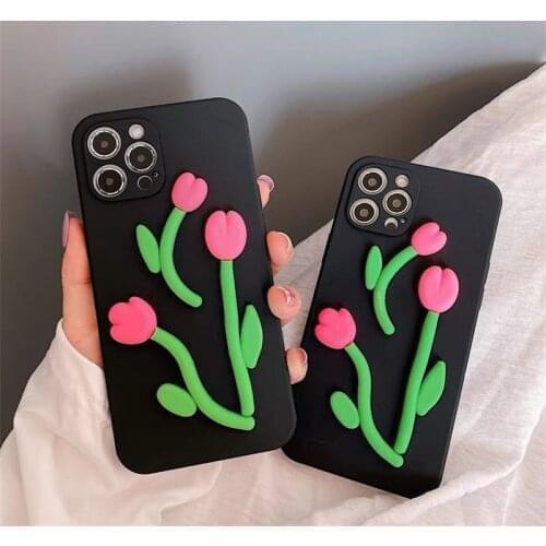3D flower Phone Case For OPPO Reno 2 2Z 2F 3 4 SE 4Z 4F 5Z 5F Find X2 X3 Lite NEO PRO Reno ACE Cute fresh
