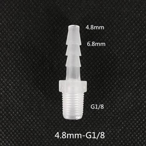 4.8mm*G1/8 plastic connector,hose coupling,reducing connector, quick coupling