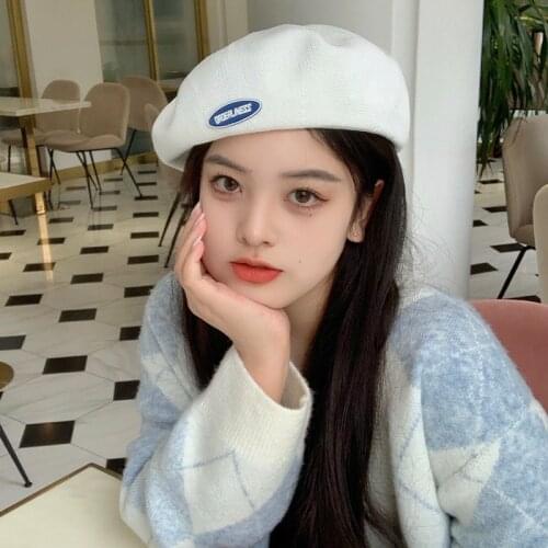 Mesh 14 colors Beret Hat Women Korean Versatile Forward Hats Cool Sun Hat Ladies Solid Color Summer Painter Hat Womens berets