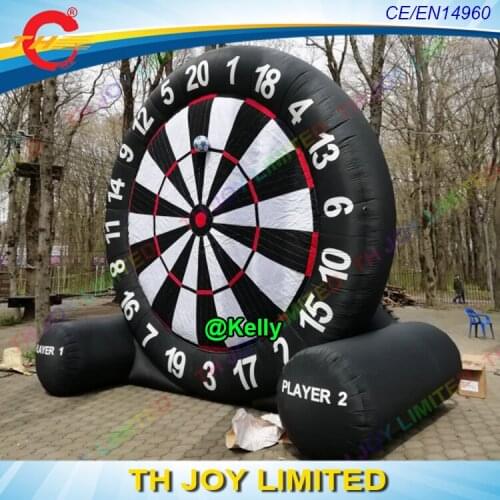 Free door shipping giant inflatable soccer dart game for sale, commercial inflatable football dart board for kids