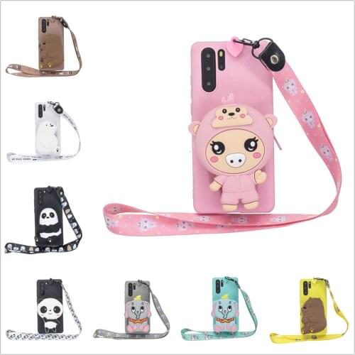 For Samsung S8 S7 A9 A7 A8 J4 J6 J8 Plus A10s A20s A51 60 71 40 10 11 21 41 Wallet Elephant Panda Bear Soft Silicone TPU Case