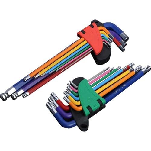 Colour Screwdriver Hex Wrench Set Wear-resisting Anticorrosion Key Sets Hexagon Torx Star Spanner Repair Tool