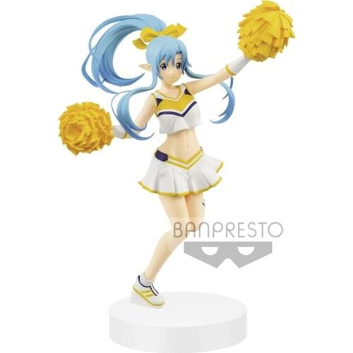 Judai 22m Original Banpresto EXQ Sword Art Online Memory Defrag Asuna Hooray Love Cheers Anime SAO PVC Action Figure Model Toys
