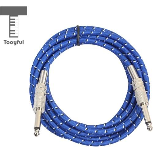 Tooyful Guitar Cable for Amplifiers,Premium Electric Instrument Bass Cable AMP Cord 1/4 Straight to 1/4 Straight Jack Plug 1m-5m
