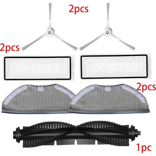 HEPA Filter Central Roll Main Brush Side Brush Mop Cloth Rag for Qihoo 360 S9 X90 Robotic Vacuum Cleaner Spare Parts Accessories