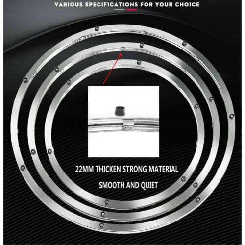 HQ UPDATE 22MM Thick Strong Solid Stainless Steel Lazy Susan Turntable Swivel Plate Bearing for Kitchen Rotating Display Stand