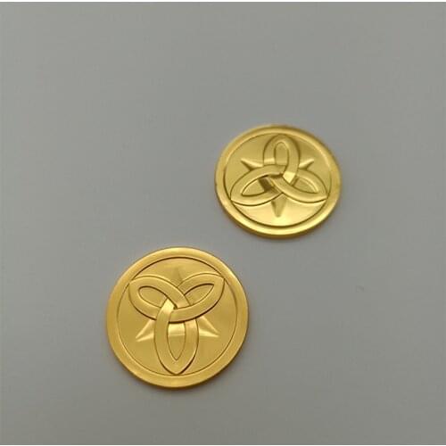Game Genshin Impact Mora Cosplay Metal Coins Alloy Coin Accessories Props