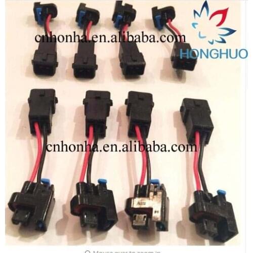 LQ4, LQ9 4.8 5.3 6.0 Injectors to LS1 LS6 LT1 EV1 wire Harness Adapters 2 pin male to female connector wire harness