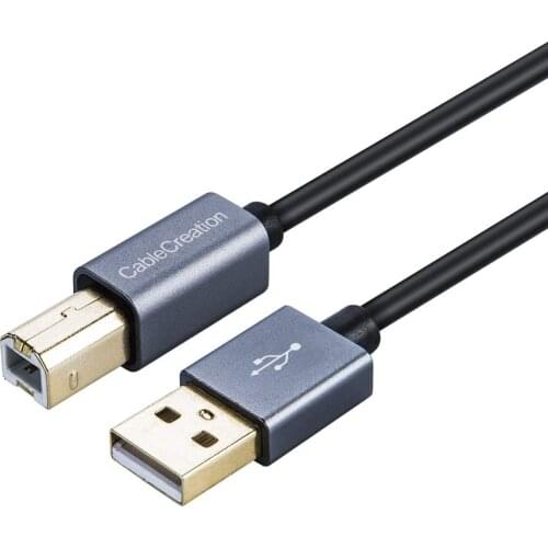USB Printer Cable,USB 2.0 A Male to B Male Scanner Cord,Compatible with for HP,Cannon,Brother,Epson,Xerox, Samsung and More