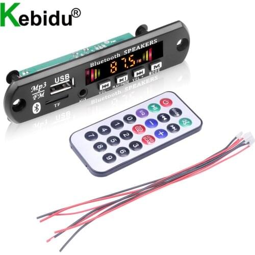 MP3 Audio WMA Decoder Board Player With Bluetooth Handsfree Voice Record USB TF FM Radio Module For Speaker 3W + 3W Amplifier