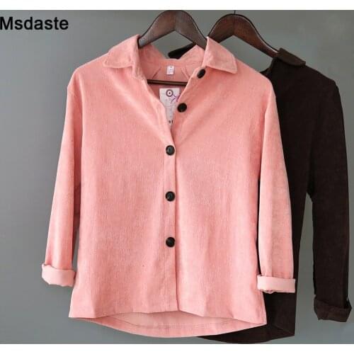 Женские вельветовые рубашки MsDaste China At AliExpress