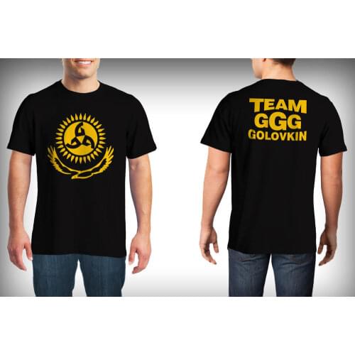 Mens t shirts fashion Gennady Golovkin GGG Printed T shirt cotton short sleeve O neck t-shirts summer tshirt