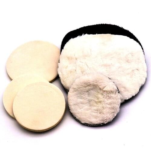 4 inch 5 inch 6 inch 7 inch Mayitr Glass Polishing Kit High-density Fine Wool Wheel Self-adhesive Wool Pad Wheel or Ball