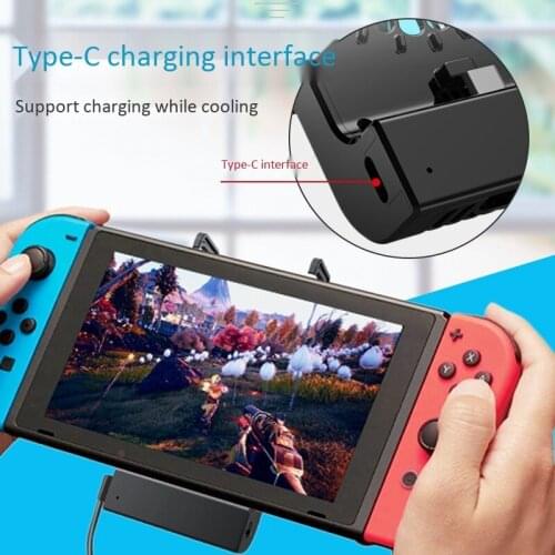 Hot Mute Cooling Fan Dock Cooler with USB-C Charging Port for Nintendo Switch & Switch Lite Game Console
