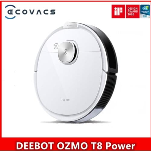 Original ECOVACS DEEBOT OZMO T8 Power / T8 Power with station + automatic vacuum cleaner robot APP control English version
