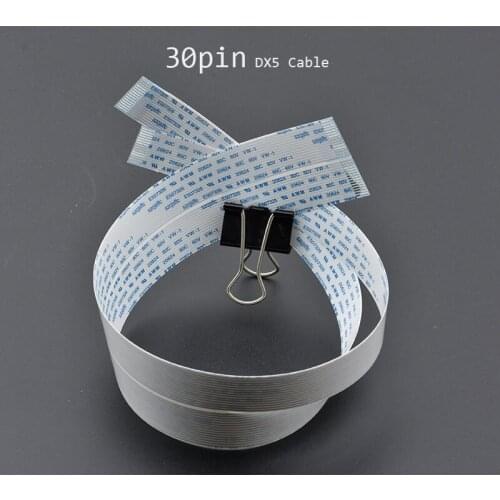 10PCS For Epson DX5 print head cable FFC flat data cable for Skycolor Allwin Xuli Aifa Witcolor Human Design plotter 30 pin