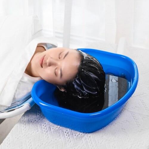 Portable Shampoo Sink Hair Bed Hairdresser Washbasin Plastic Basin With Drain Hose Hair Washing Tub For Kids Disabled Elderly