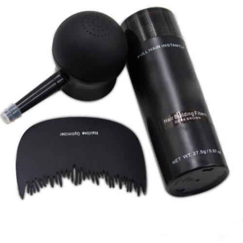 Hair Fibers Sprayer Keratin Thickening Special Comb Hair Loss Building Fibers Applicator Nozzle Regrowth Powders Tools Dropship