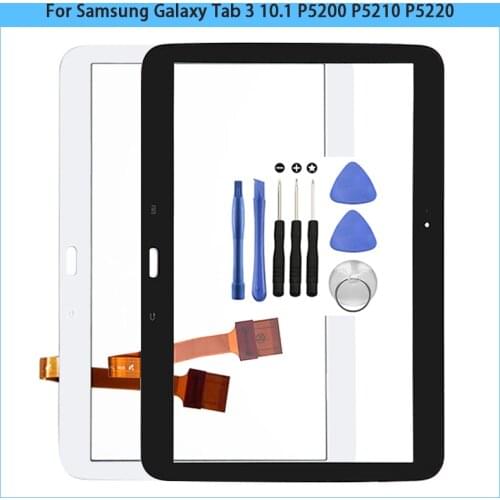 New P5200 Touchscreen For Samsung Galaxy Tab 3 10.1 P5210 P5220 Touch Screen Panel Digitizer Sensor Front Glass Lens
