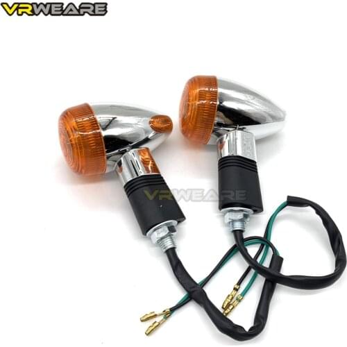 2pcs Motorcycle Turn Signals Lights For Honda VTX 1300 C R S RETRO For Kawasaki Vulcan VN 800 900 1500 1600 1700 2000